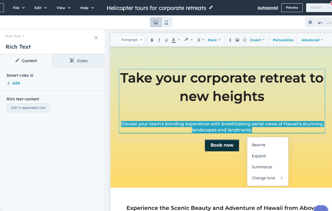 AI fears, HubSpot’s Content Assistant AI tool